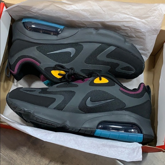 NIKE AIR MAX 200 Bl/Anthracite-Bordeaux - Picture 9 of 16